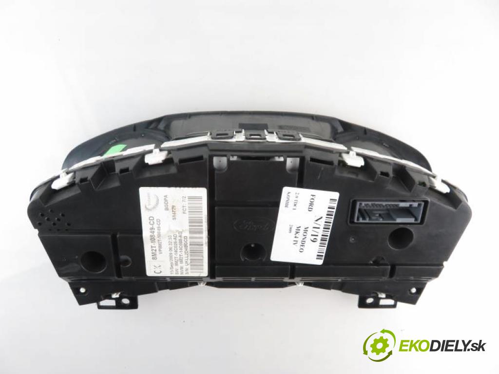 FORD MONDEO MK4 IV (BA7) 2.0 TDCI UFBA, QXBA, QXBB automatic 6 stupňová 103 kW 140 km Prístrojovka elektrický 8M2T10849CD/VP6M2F10890A/8M2T14C026AD (Prístrojové dosky, displeje)