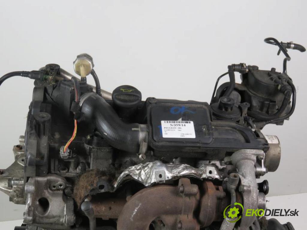 PEUGEOT 206 1.4 HDI ECO 70 8HX (DV4TD), 8HZ (DV4TD) manual 5 stupňová 50 kW 68 km  motor DIESLA 8HX (Diesel)
