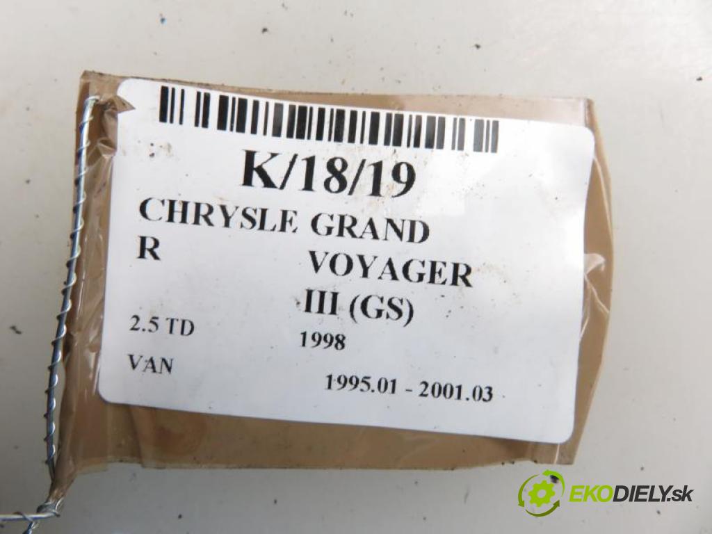 CHRYSLER GRAND VOYAGER III (GS) 2.5 TD ENC,425 CLIRS/X manual 5 stupňová 85 kW 116 km  zámok Dvere posúvne  (Zámky)