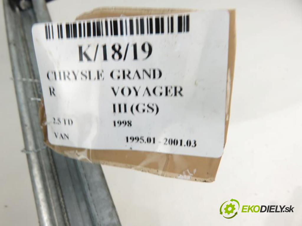 CHRYSLER GRAND VOYAGER III (GS) 2.5 TD ENC,425 CLIRS/X manual 5 stupňová 85 kW 116 km  Mechanizmus okien - C50348/4717201/C50461 (Mechanizmy sťahovania okna)