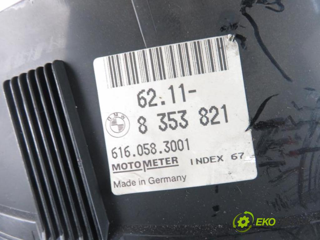 BMW 3 E36 1.6 316 I M40 B16 (164E1) manual 5 stupňová 73 kW 100 km  prístrojovka elektrický 8353821/6160583001/5220301000 (Přístrojové desky, displeje)