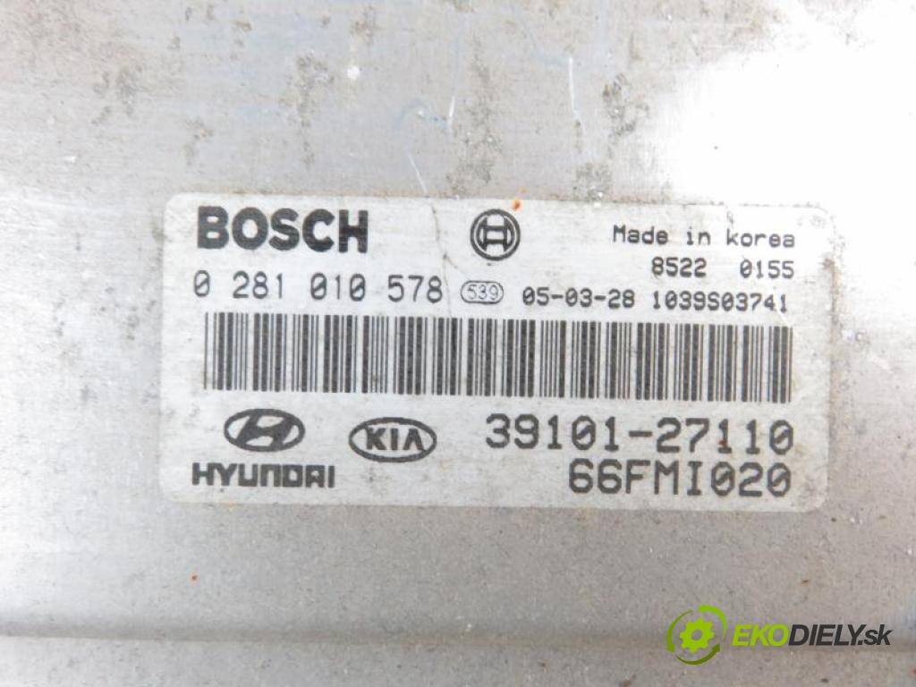 HYUNDAI TRAJET 2.0 CRDI D4EA manual 5 stupňová 83 kW 113 km  řídící jednotka motora 0281010578/3910127110/1039S03741