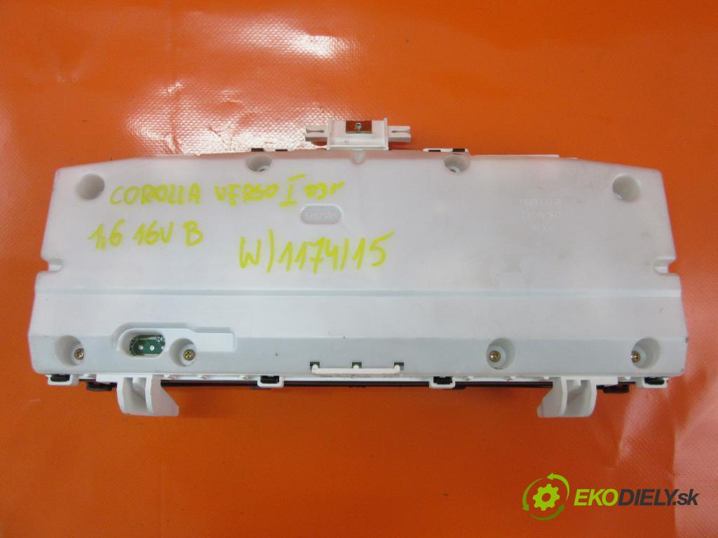 TOYOTA COROLLA Verso I 1.6 VVT-I 3ZZ-FE   81 kW 110 km  Prístrojovka elektrický 8380013110 , 2574108750 (Prístrojové dosky, displeje)
