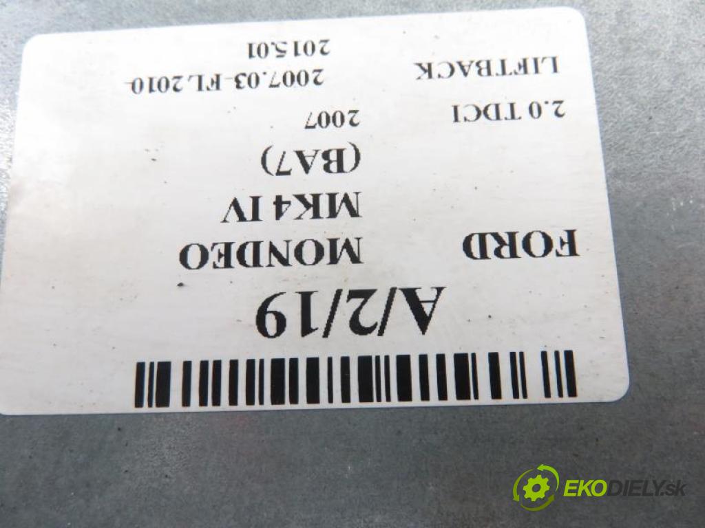 FORD MONDEO MK4 IV (BA7) 2.0 TDCI UFBA, QXBA, QXBB manual 6 stupňová 103 kW 140 km  řídící jednotka motora EU6E/5WS40595ET/7G9112A650UE