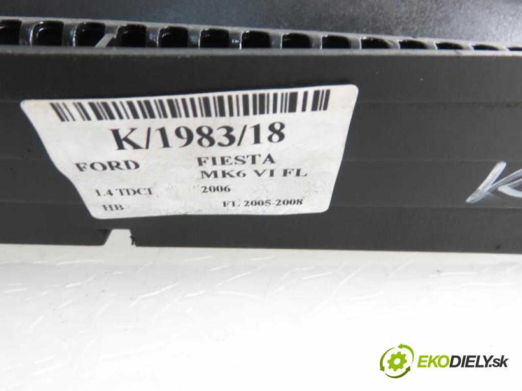 FORD FIESTA MK6 VI FL 1.4 TDCI F6JB manual 5 stupňová 50 kW 68 km  torpédo plast pod čelní okno 2S61A02228AD (Torpéda)