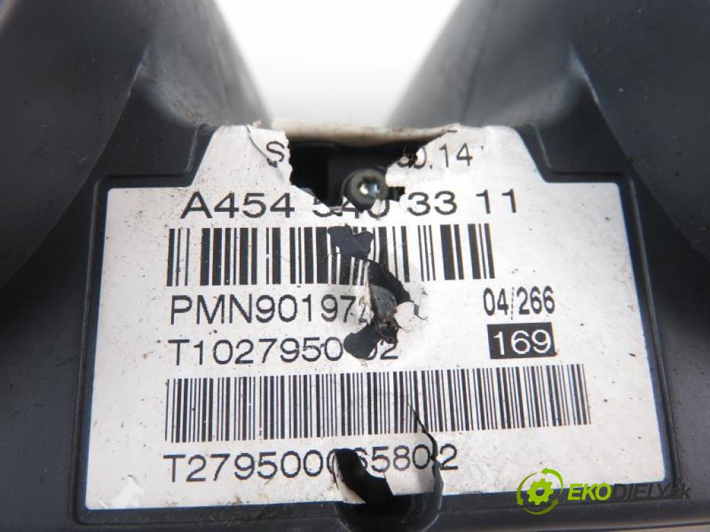 SMART FORFOUR (454) 1.5 CDI (454.001) OM 639.939 automatic 70 kW 95 km Prístrojovka elektrický A4545403311/T102795002/1041552 (Prístrojové dosky, displeje)