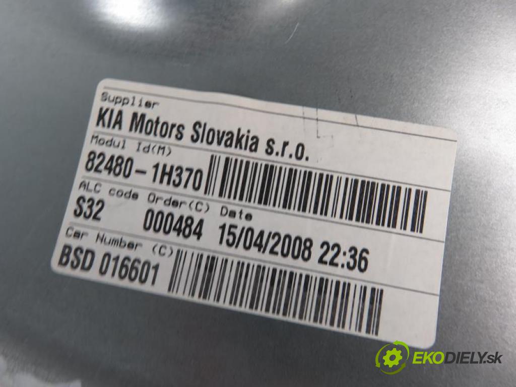 KIA PRO CEED I (ED) 2.0 CRDI 140 D4EA-F manual 5 stupňová 103 kW 140 km  Mechanizmus okien - 3D 824801H370/402184A (Mechanizmy sťahovania okna)