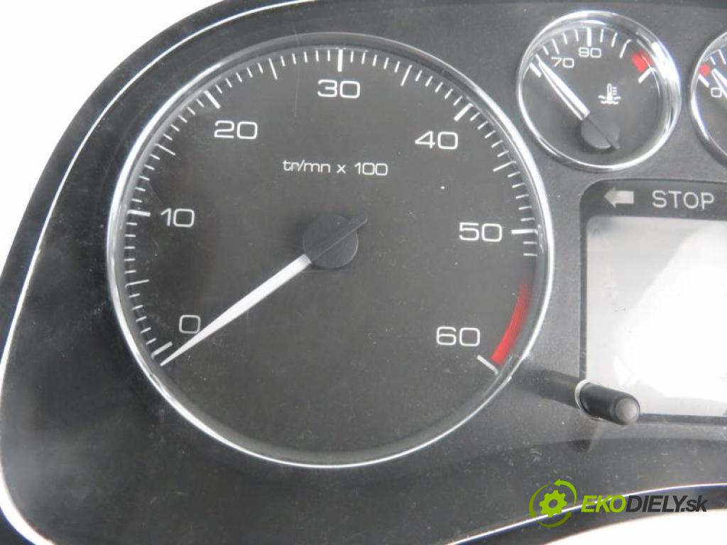 PEUGEOT 307 1.6 HDI 110 9HY (DV6TED4), 9HZ (DV6TED4) manual 5 stupňová 80 kW 109 km Prístrojovka elektrický P9654485280/281121955/21651870 (Prístrojové dosky, displeje)
