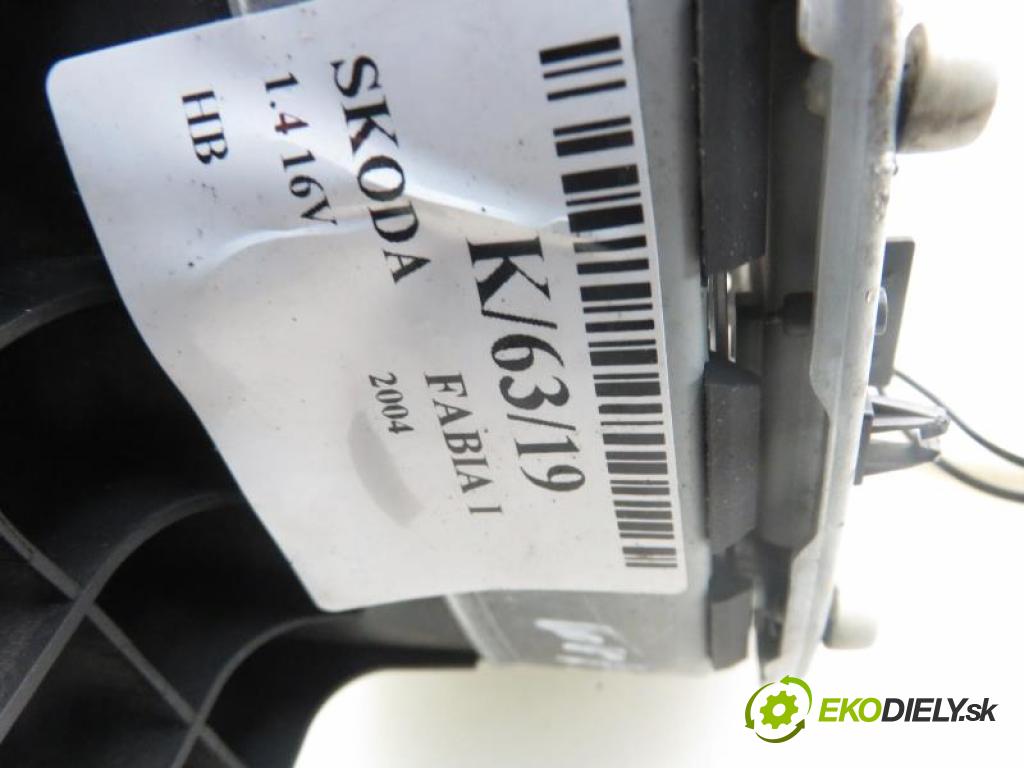 SKODA FABIA I FL 1.4 16V AUA,BBY,BKY manual 5 stupňová 55 kW 75 km  AirBag air BAG volantu 6Y0880201E (Airbagy)