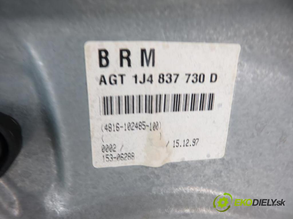VW GOLF IV 4 1.4 16V AXP, AHW, APE, BCA, AKQ manual 5 stupňová 55 kW 75 km  mechanismus oken PPM 1J4837756B/119693106/1J4837730D