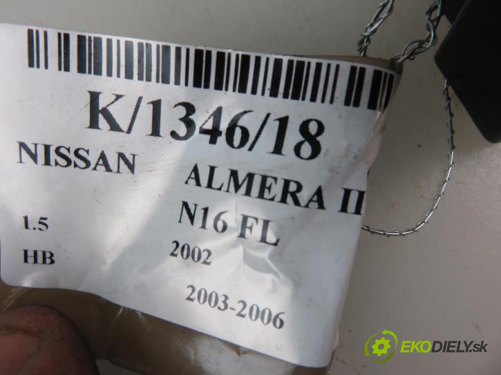 NISSAN ALMERA II N16 FL 1.5 QG15 manual 5 stupňová 72 kW 98 km  Panel ovládania okien  (Prepínače, spínače, tlačidlá a ovládače kúrenia)