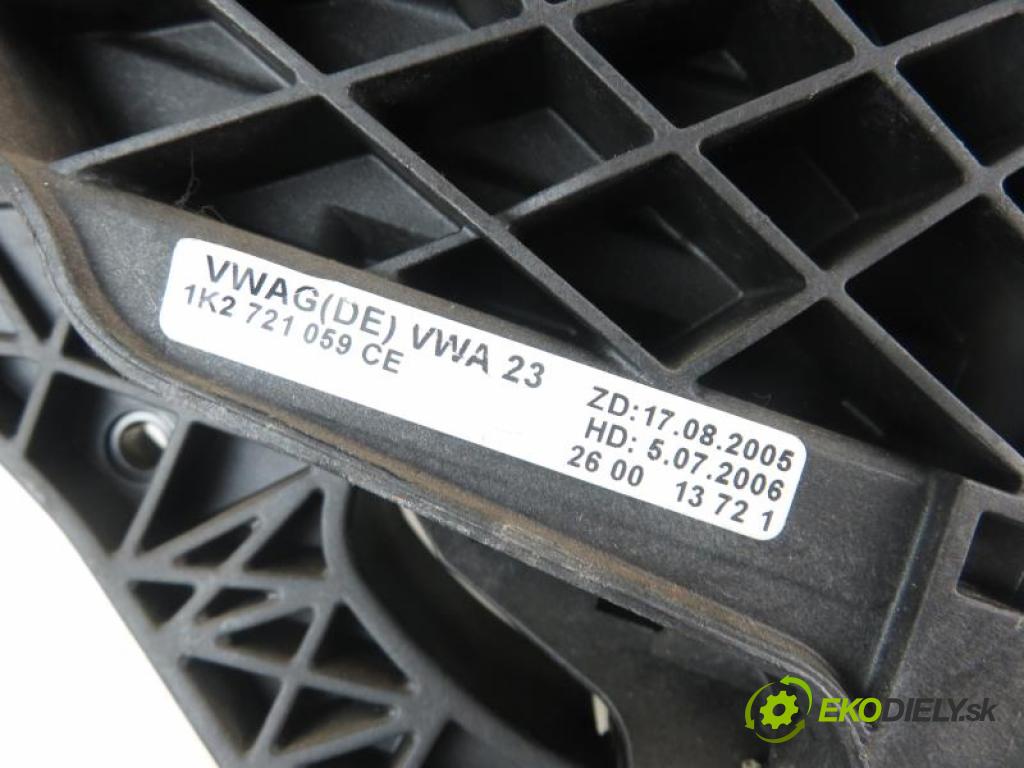 SKODA OCTAVIA II 2.0 TDI RS BMN, CEGA manual 6 stupňová 125 kW 170 km  PEDAL spojky 1K2721059CE/1K0721756/1K2721318B (Pedále)