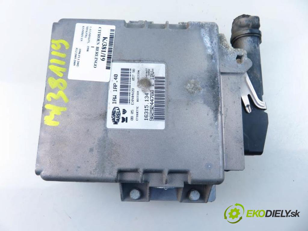 CITROEN BERLINGO I 1.4 I (MFKFX, MFKFW) KFX (TU3JP), KFW (TU3JP) manual 5 stupňová 55 kW 75 km  řídící jednotka motora 9629244780