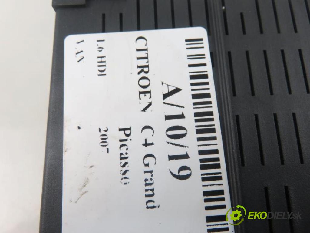 CITROEN C4 Grand Picasso I (UA_) 1.6 HDI 9HZ (DV6TED4), 9HY (DV6TED4) manual 5 stupňová 80 kW 109 km  MODUL BSI 9664968980/281197595/281215385A (Pojistkové skříňky)