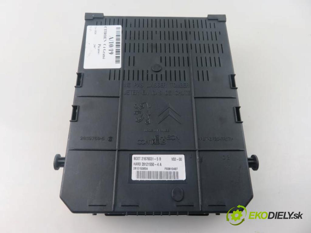 CITROEN C4 Grand Picasso I (UA_) 1.6 HDI 9HZ (DV6TED4), 9HY (DV6TED4) manual 5 stupňová 80 kW 109 km  MODUL BSI 9664968980/281197595/281215385A (Pojistkové skříňky)