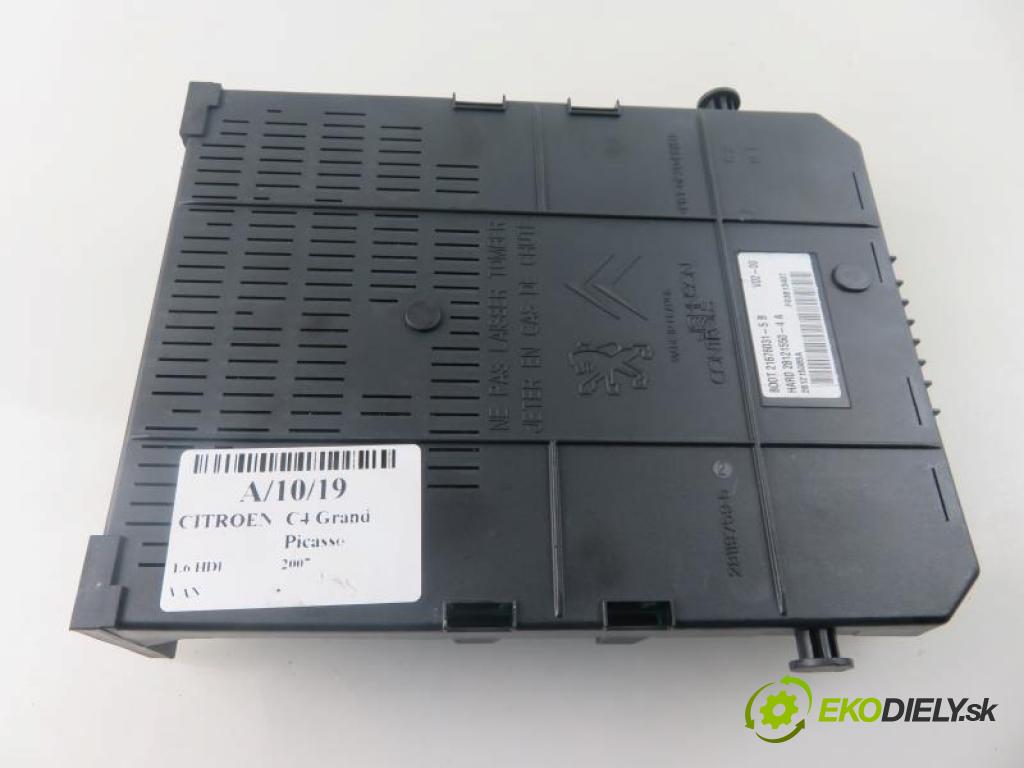 CITROEN C4 Grand Picasso I (UA_) 1.6 HDI 9HZ (DV6TED4), 9HY (DV6TED4) manual 5 stupňová 80 kW 109 km  MODUL BSI 9664968980/281197595/281215385A (Pojistkové skříňky)
