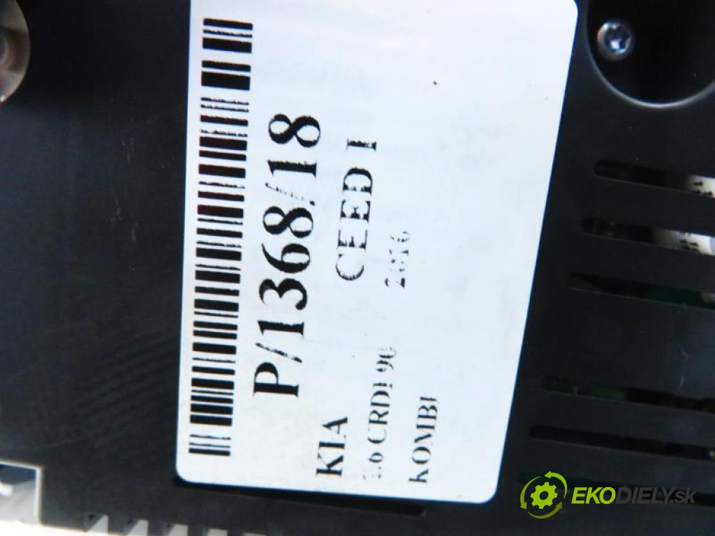 KIA CEED I (ED) 1.6 CRDI 90 D4FB-L manual 6 stupňová 66 kW 90 km  Prístrojovka elektrický 940241H151 (Prístrojové dosky, displeje)