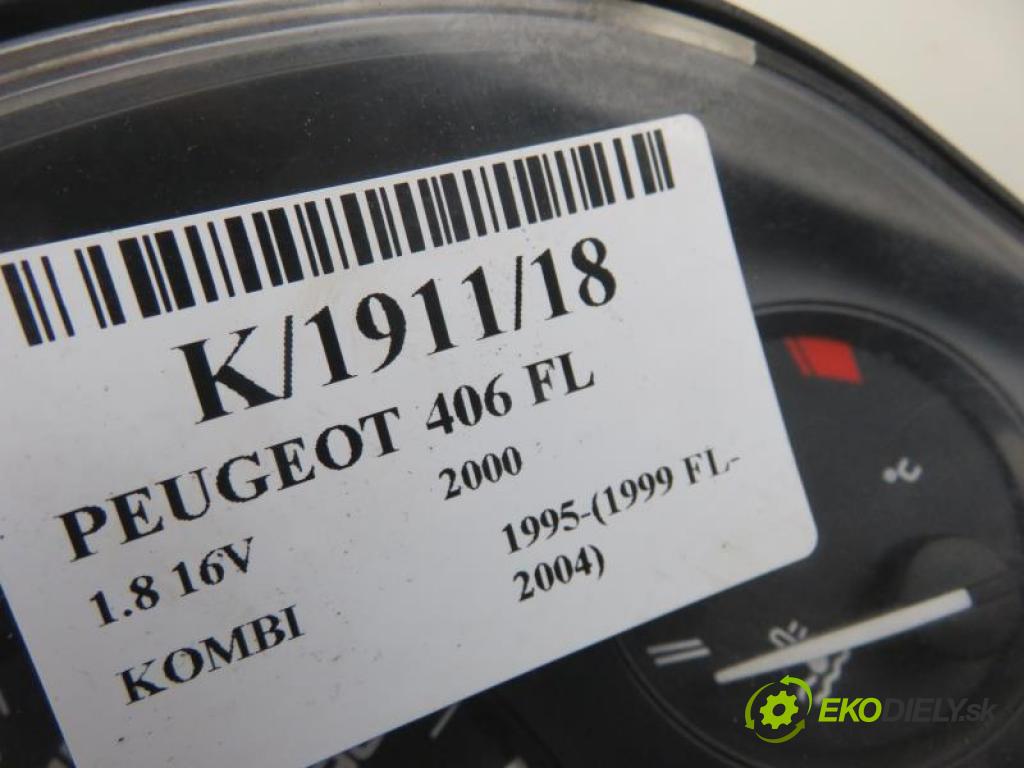 PEUGEOT 406 FL 1.8 16V LFY (XU7JP4) manual 5 stupňová 81 kW 110 km  Prístrojovka elektrický 9630372480/110008002001 (Prístrojové dosky, displeje)