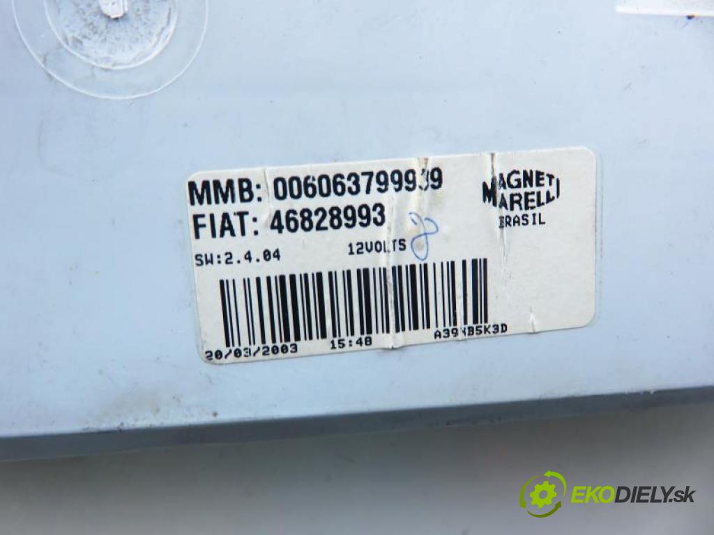 FIAT PALIO Weekend (178) FL1 1.2 16V 188 A5.000 manual 5 stupňová 59 kW 80 km  prístrojovka elektrický 0606346017/46828993 (Přístrojové desky, displeje)