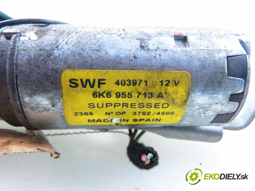 SEAT IBIZA II (6K) 1.9 D 1Y manual 5 stupňová 50 kW 68 km  Motorček stierače zad. 6K6955711A/6K6955717/6K6955713A (Motorčeky stieračov predné)