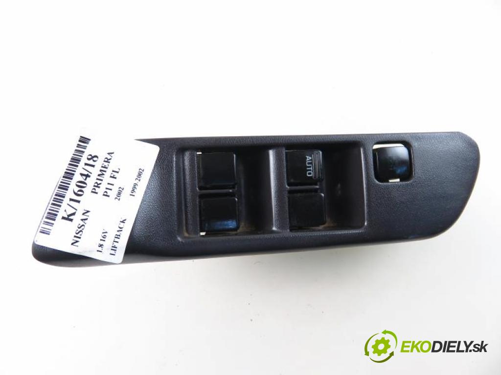 NISSAN PRIMERA P11 FL 1.8 16V QG18DE manual 5 stupňová 84 kW 114 km  Panel ovládania okien  (Prepínače, spínače, tlačidlá a ovládače kúrenia)