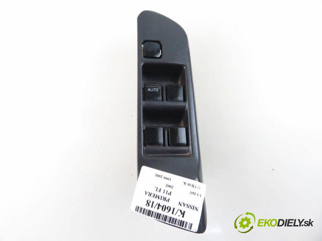 NISSAN PRIMERA P11 FL 1.8 16V QG18DE manual 5 stupňová 84 kW 114 km  Panel ovládania okien  (Prepínače, spínače, tlačidlá a ovládače kúrenia)