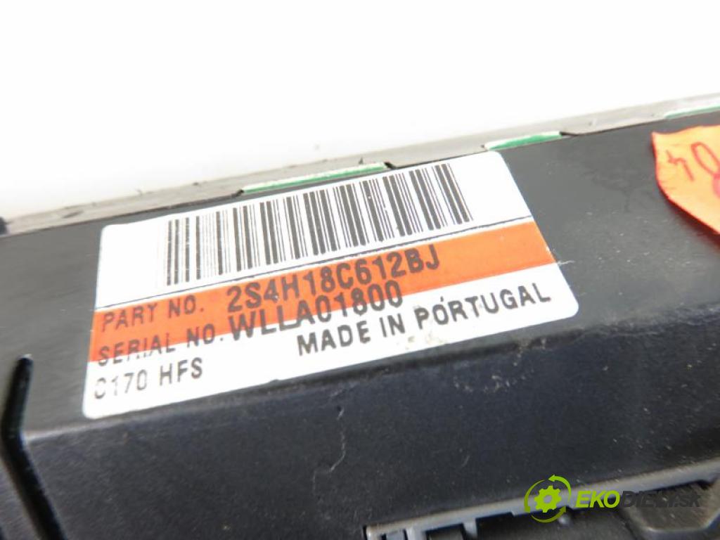 FORD FOCUS MK1 FL 1.6 16V FYDC,FYDB,FYDA,FYDD,FYDH manual 5 stupňová 74 kW 100 km  Panel kúrenia climatronic 2S4H18C612BJ/WLLA01800 (Prepínače, spínače, tlačidlá a ovládače kúrenia)
