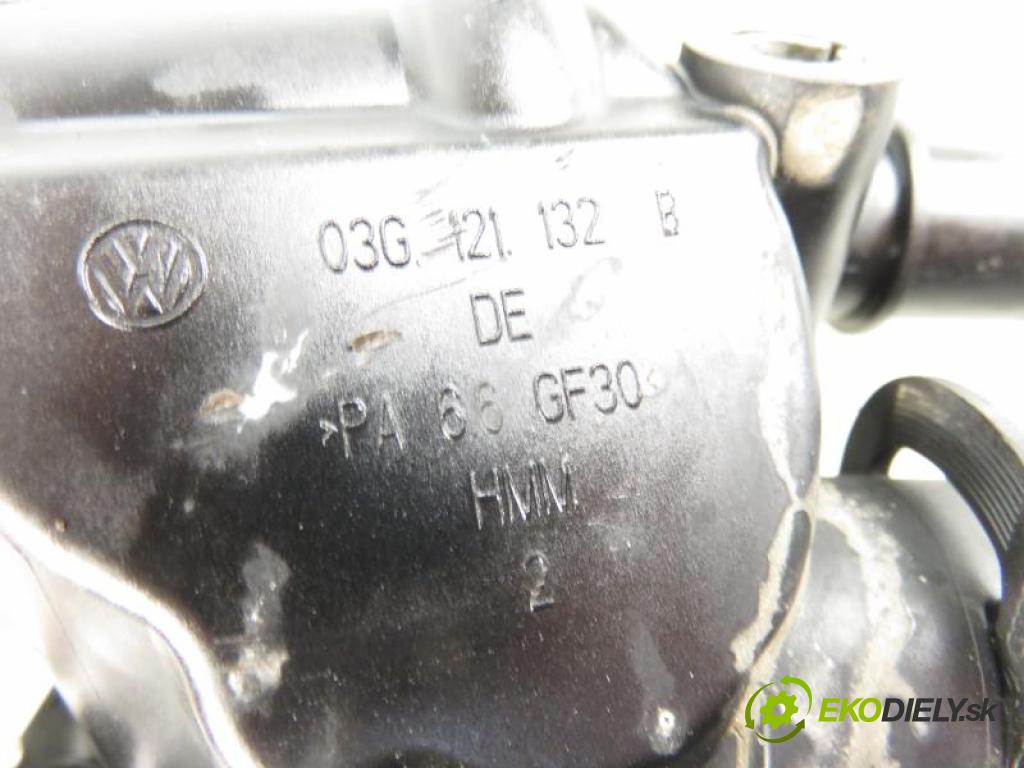 VW GOLF V 5 2.0 TDI BMM manual 6 stupňová 103 kW 140 km  obal termostatu 03G121132G (Termostaty)