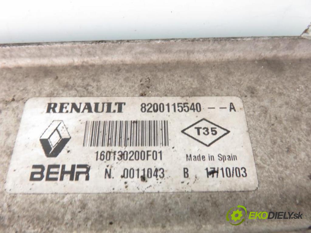 RENAULT SCENIC II 1.9 DCI (JM0G, JM12, JM1G, JM2C) F9Q 812 manual 6 stupňová 88 kW 120 km  chladič intercooler 8200115540 (Hadice chlazení vzduchu)