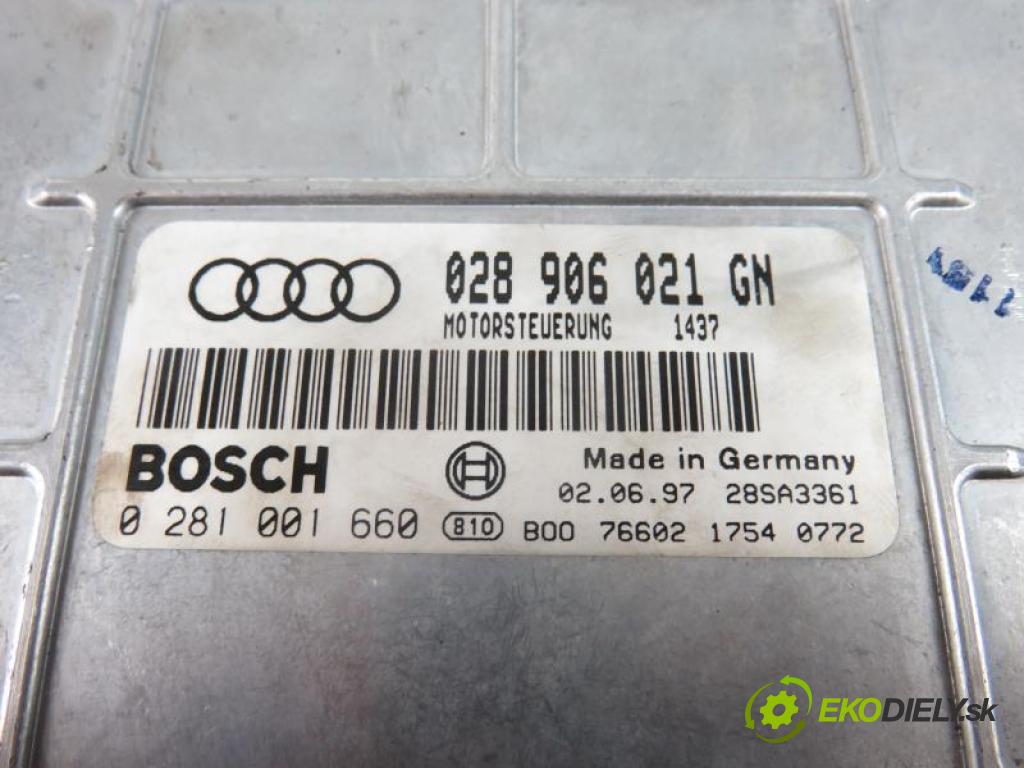 AUDI A4 B5 (8D) 1.9 TDI AFN, AVG manual 5 stupňová 81 kW 110 km  řídící jednotka motora 028906021GN/0281001660