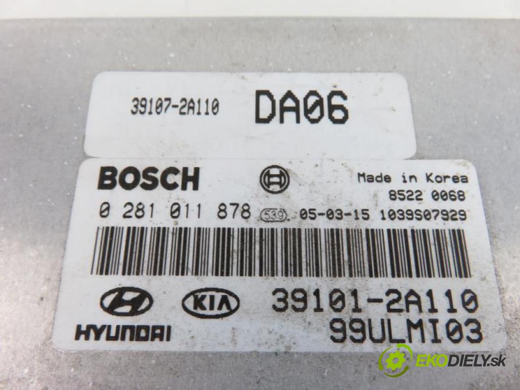 KIA CERATO 1.5 CRDI D4FA manual 5 stupňová 75 kW 102 km  řídící jednotka motora 391012A110/0281011878/391072A110