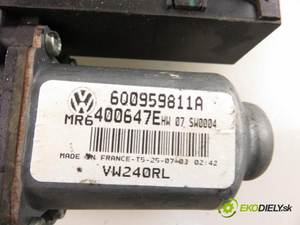 VW POLO IV (9N) 1.2 12V AZQ, BME manual 5 stupňová 47 kW 64 km  Motorček sťahovania okien LT 6Q0959811A/400647E (Ostatné)
