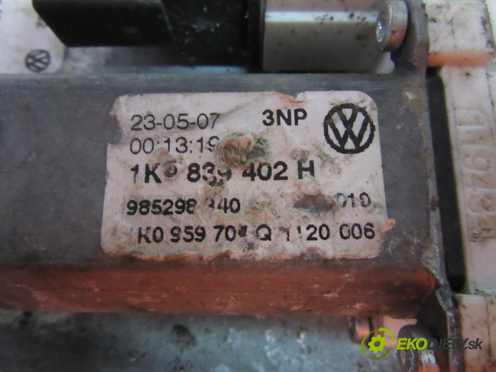 VW JETTA V 1.4 TSI CAVD   118 kW 160 km  Mechanizmus okien PTE 1K5839462 (Mechanizmy sťahovania okna)