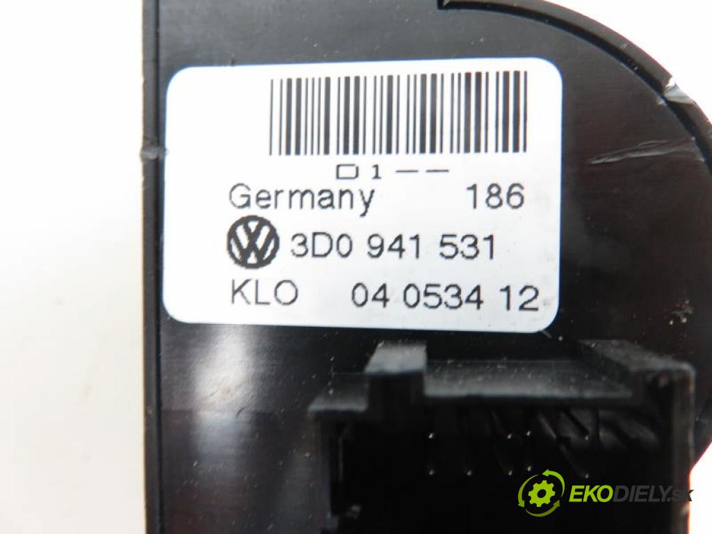 VW PHAETON (3D1, 3D2, 3D3, 3D4, 3D6, 3D7, 3D8, 3D9) SEDAN 2006 2967,00 Panele sterowania, przełączniki 2967,00 prepínač svetlá 3D0941531
