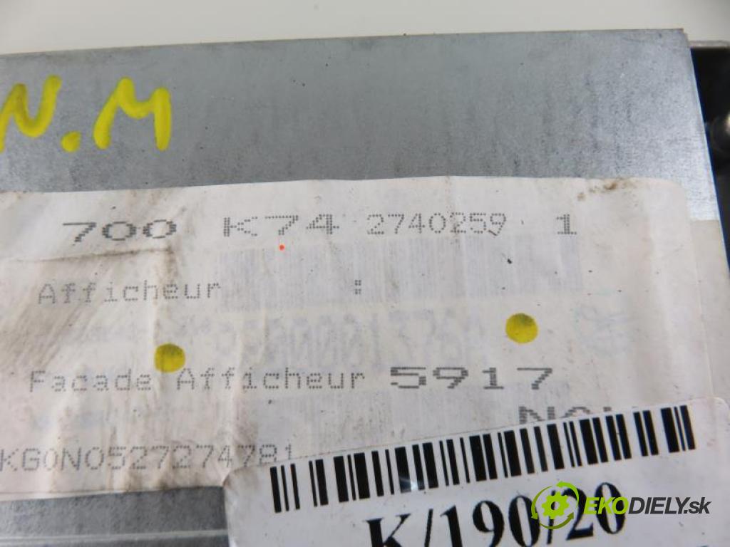 RENAULT LAGUNA II KOMBI 2002 2,00 Liczniki, zegary 1998,00 ZOBRAZIT: 8200001376A