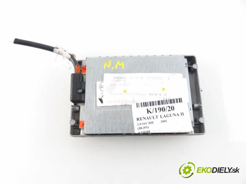 RENAULT LAGUNA II KOMBI 2002 2,00 Liczniki, zegary 1998,00 ZOBRAZIT: 8200001376A