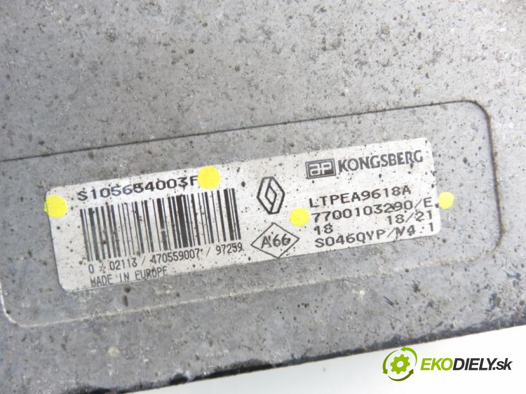 RENAULT MEGANE Scenic (JA0/1_) MINIVAN 1998 1598,00 Sterowniki silnika 1598,00 Riadiaca jednotka Motor S105654003F;7700103290E