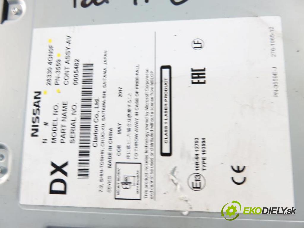 INFINITI Q30 HB 2017 2,00 Radioodtwarzacze 1991,00 RADIO CD 283304GN0F;PN3559