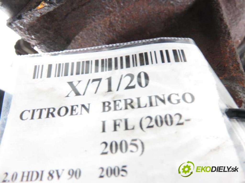 CITROEN BERLINGO I FL (2002-2005) FURGON 2005 2,00 Kompletne turbosprężarki 1997,00 RYCHLONABÍJEČKA: 9622526980 (Turbodúchadla (kompletní))