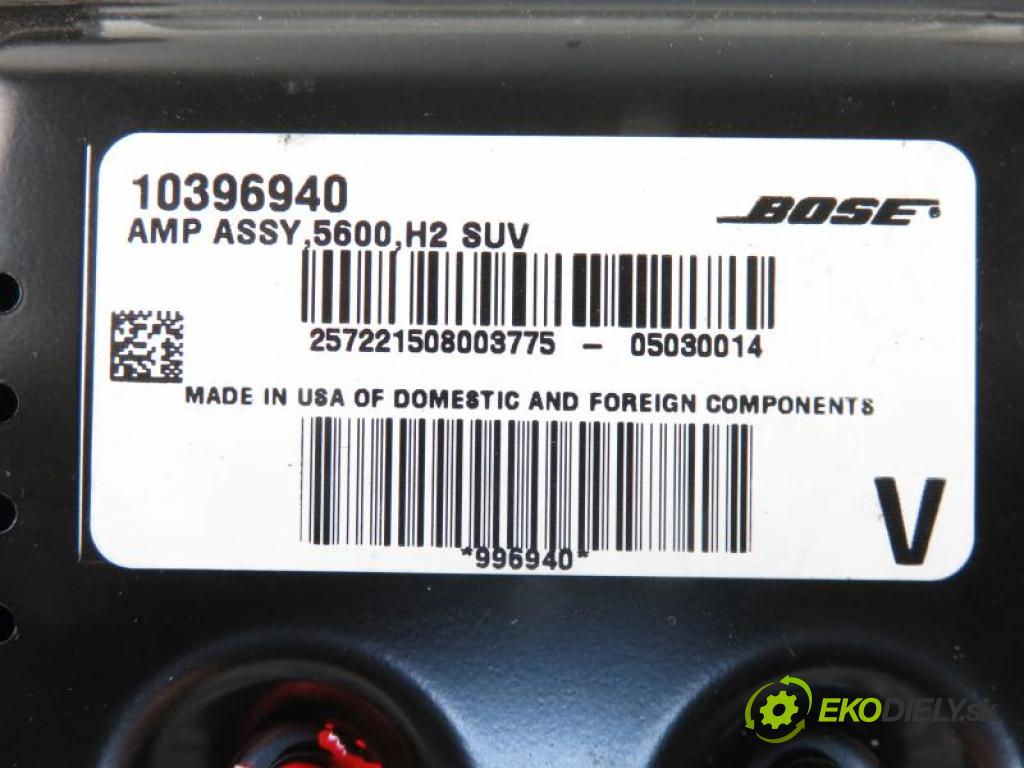 HUMMER HUMMER H2 SUV 2005 5967,00 Wzmacniacze 5967,00 Zosilňovač 10396940 (Zosilňovače)