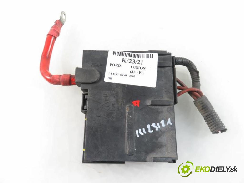 FORD FUSION (JU_) HB 2005 1399,00 Skrzynki bezpieczników 1399,00 skříňka POJISTKY: na AKUMULATOR: 2S6T14A073BB