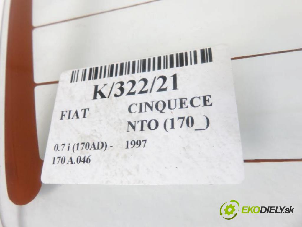 FIAT CINQUECENTO (170_) HB 1997 704,00 Tylne 704,00 Okno ZADNÉ: kapota