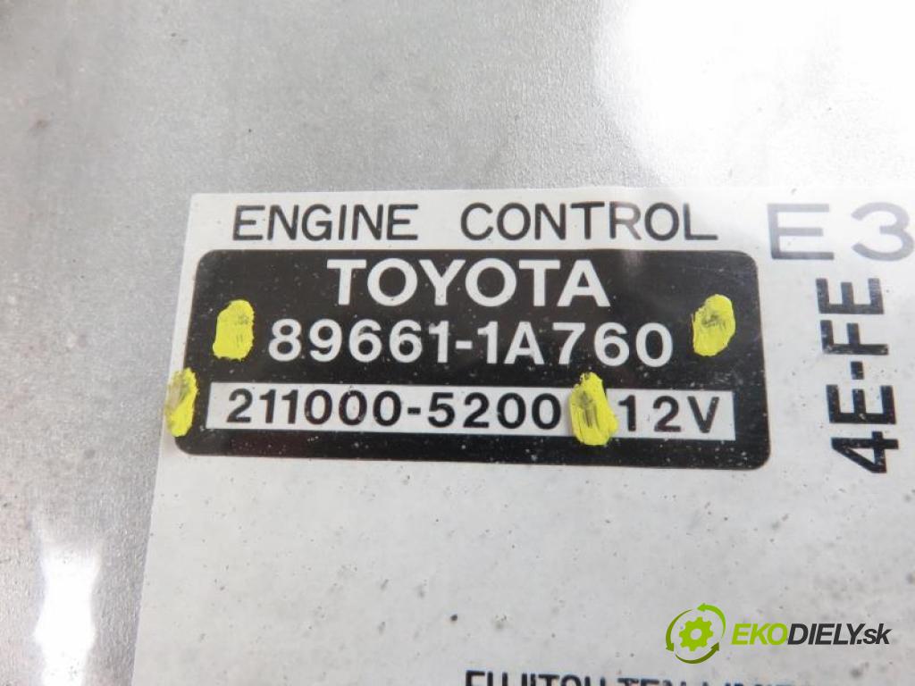 TOYOTA COROLLA Compact (_E11_) HB 1998 1332,00 Sterowniki silnika 1332,00 Riadiaca jednotka Motor 896611A760;2110005200