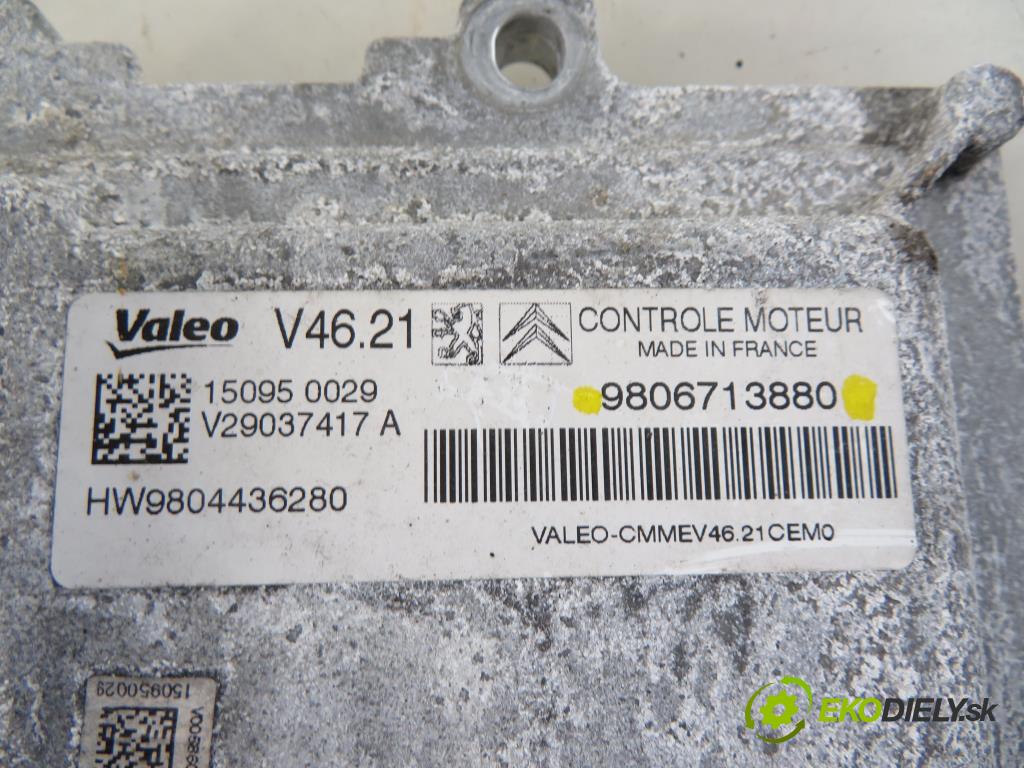 CITROEN C-ELYSEE (DD_) SEDAN 2015 1587,00 Sterowniki silnika 1587,00 Riadiaca jednotka Motor 9806713880;HW9804436280