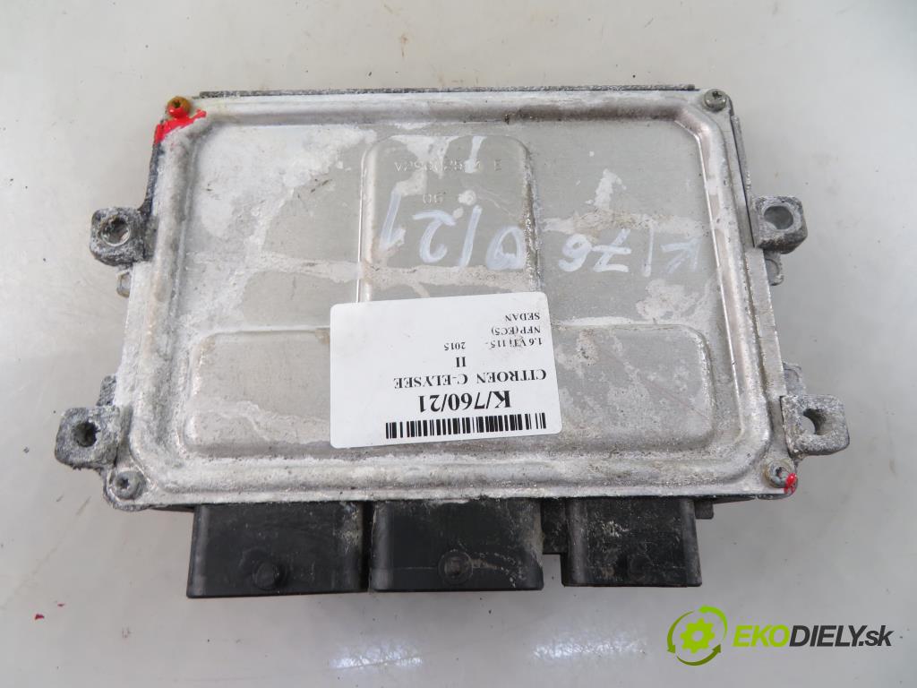CITROEN C-ELYSEE (DD_) SEDAN 2015 1587,00 Sterowniki silnika 1587,00 Riadiaca jednotka Motor 9806713880;HW9804436280
