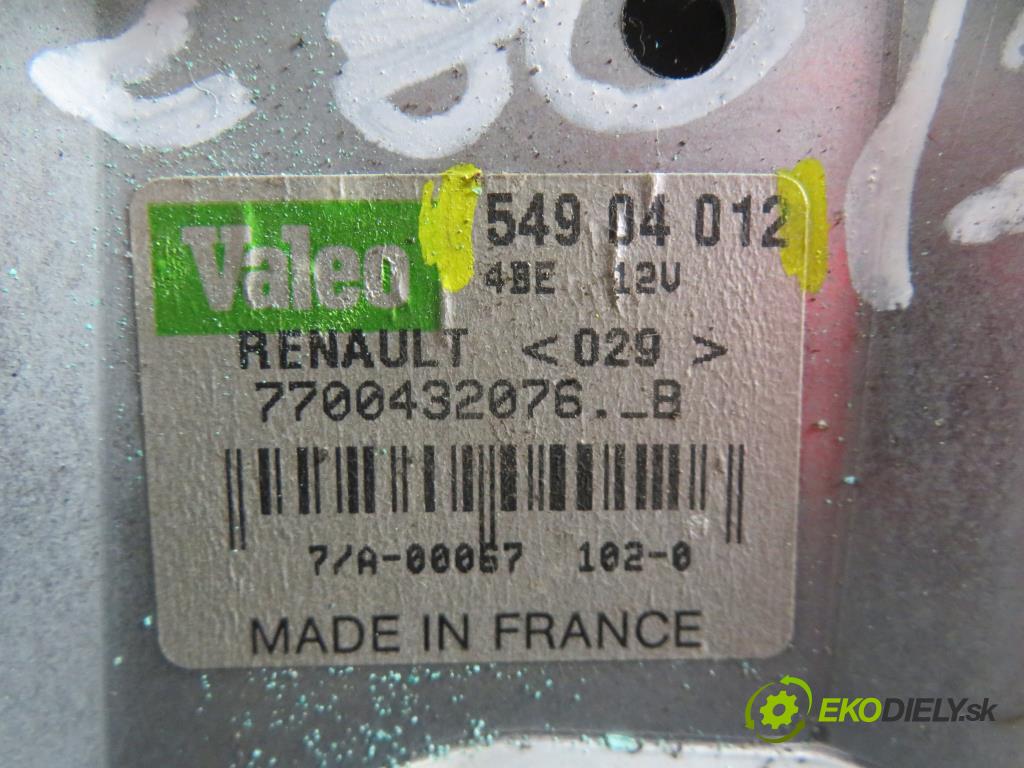 RENAULT SCENIC I (JA0/1_) MINIVAN 2000 1998,00 Silniki wycieraczek 1998,00 Motorček stierače ZADNÉ: 54904012;7700432076B