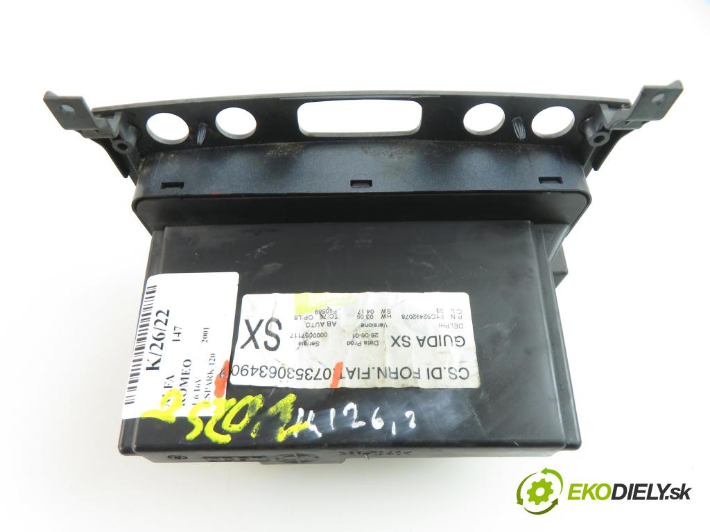 ALFA ROMEO 147 (937_) HB 2002 1598,00 Panele sterowania, przełączniki 1598,00 Panel kúrenia KLIMATRONIK 07353063490