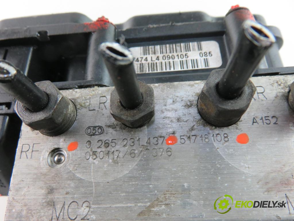 FIAT STILO Multi Wagon (192_) KOMBI 2005 1910,00 Sterowniki ABS 1910,00 Pumpa ABS 0265800369; 0265231437; 51718108 (Pumpy ABS)