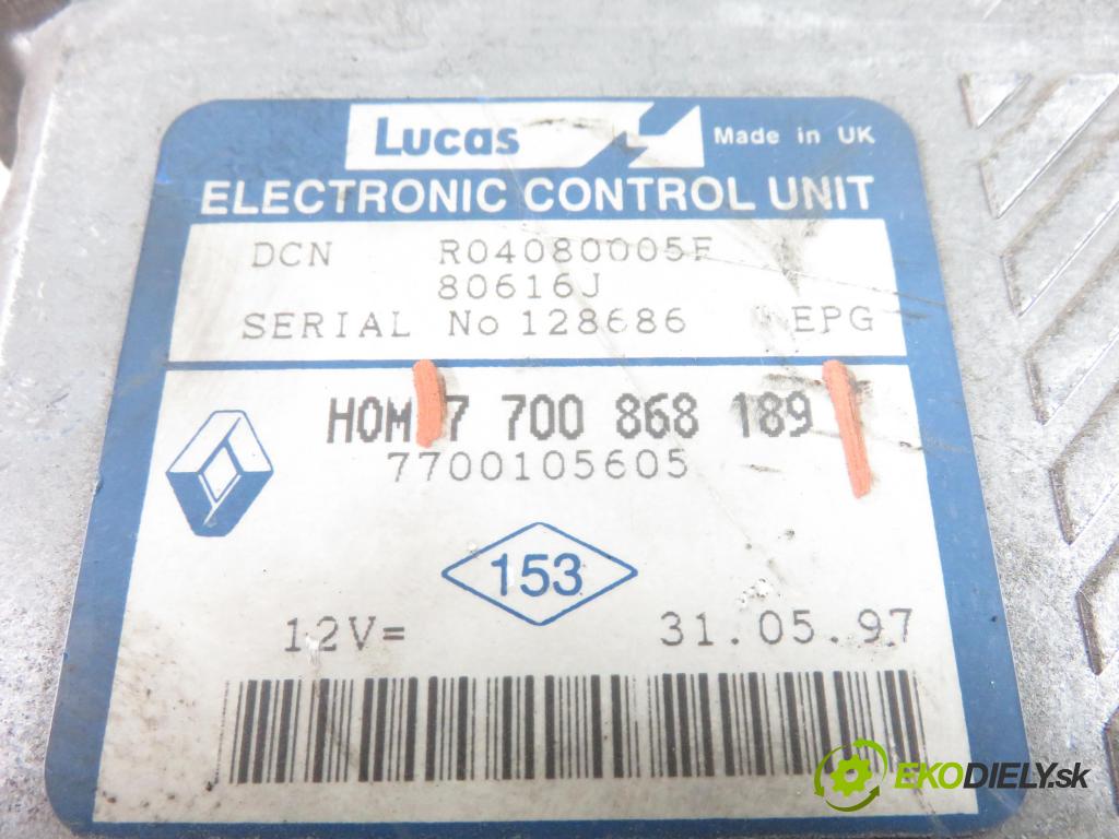 RENAULT MEGANE Scenic (JA0/1_) MINIVAN 1998 1870,00 Sterowniki silnika 1870,00 Riadiaca jednotka Motor 7700868189