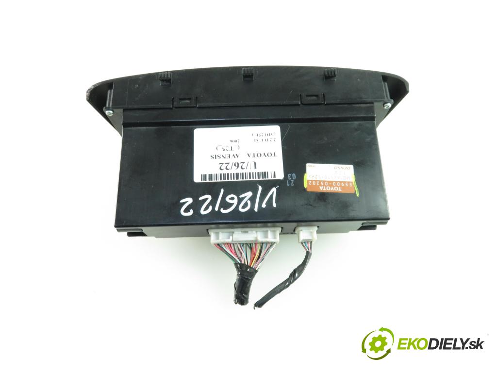 TOYOTA AVENSIS (_T25_) LIFTBACK 2006 2231,00 Panele sterowania, przełączniki 2231,00 Panel kúrenia KLIMATRONIK 5590005202;MB1465705290